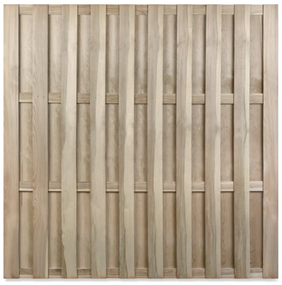 Houten Schutting - Budget - Grenen - Groen Geïmpregneerd - Recht - 180x180cm