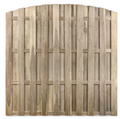 Houten Schutting - Budget - Grenen - Groen Geïmpregneerd - Getoogd - 180x180cm