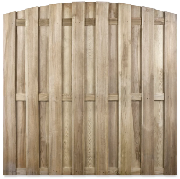 Houten Schutting - Cardiff - Grenen - Groen Geïmpregneerd - Getoogd - 180x180cm