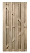 Tuinpoort Cardiff recht - Grenen - Groen - 90x180cm