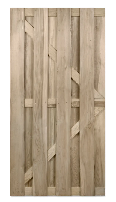 Tuinpoort Cardiff recht - Grenen - Groen - 90x180cm