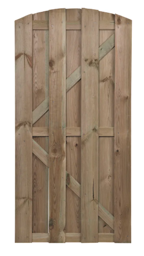 Tuinpoort Cardiff Toog - Grenen - Groen - 90x180cm