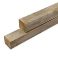 Tuinpaal Vierkant Geïmpregneerd - Grenen - 68x68mm x 150cm